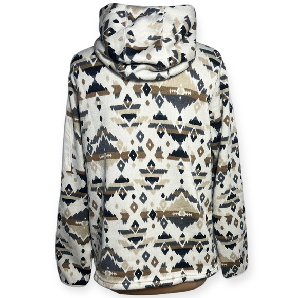 Columbia Sweater Weather Pullover Hoodie Chalk Rocky Mountain Print size Large - Picture 3 of 11